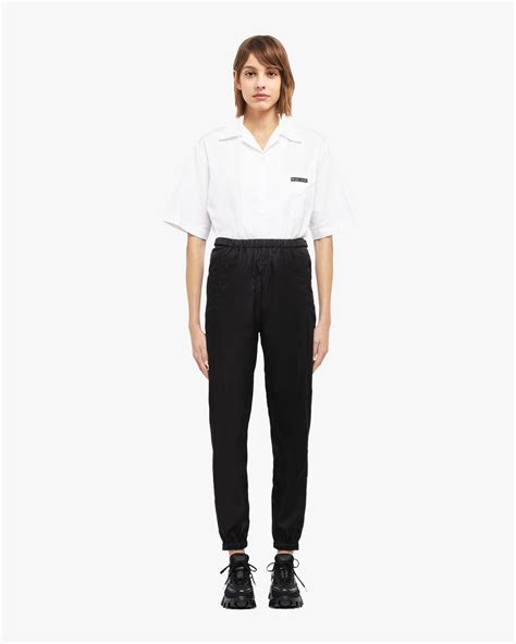 prada gabardine trousers|Prada.